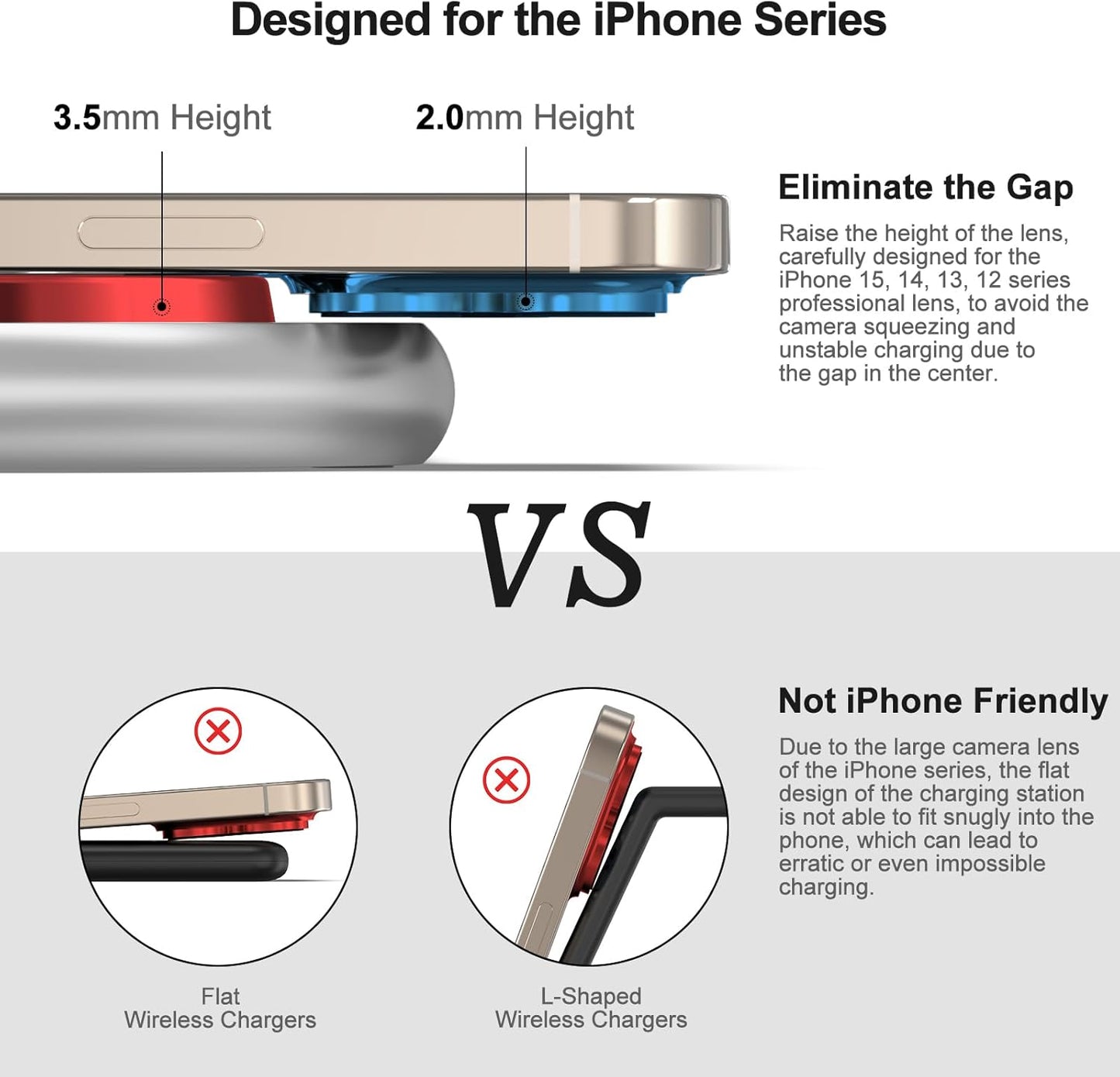 3 in 1 Charging Station for Apple - Faster Mag-Safe Charger Stand for iPhone - Magnetic Wireless Charger Station for iPhone 16/15/14/13/12 Series, Apple Watch Series, AirPods Pro (White)