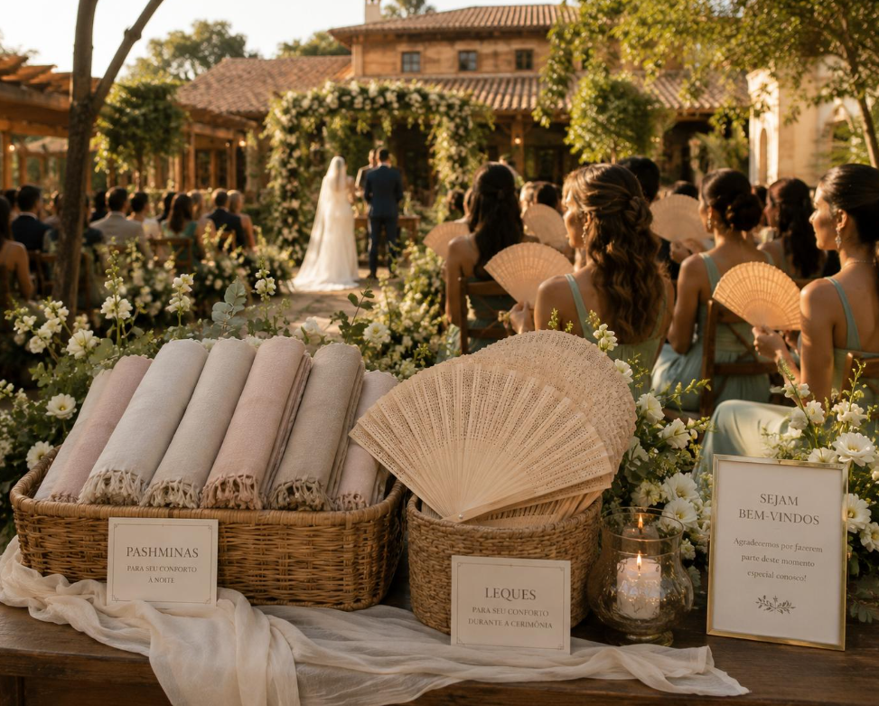 How to Create an Elegant Wedding Guest Comfort Station