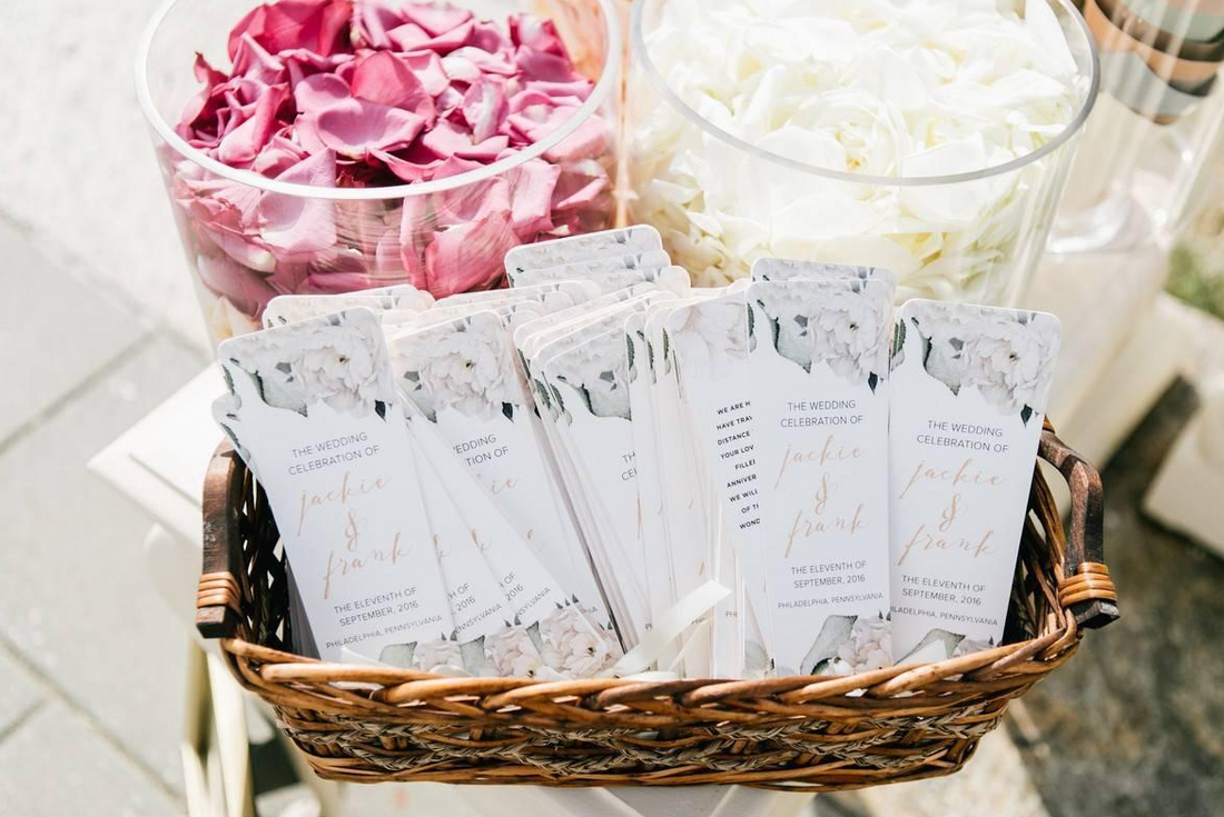 How to Create an Elegant Wedding Ceremony Program Display