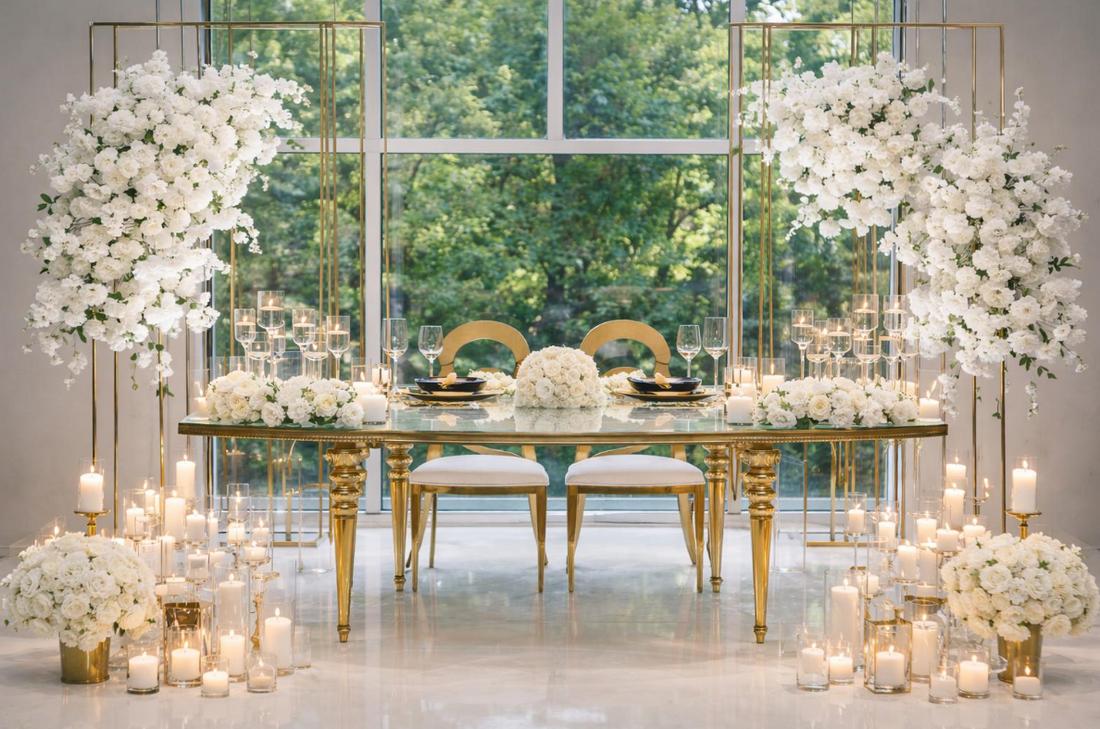 How to Create an Elegant Wedding Sweetheart Table