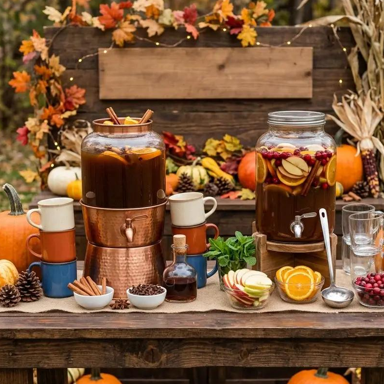 How to Create a Beautiful Thanksgiving Beverage Station