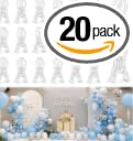 EMART 20 Pack Balloon Arch Clips Plastic Clear Large Towel Clips 3.5 Inch Heavy by EMART