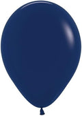 Fashion Navy Round Latex Balloon 5" | 50 balloons by Sempertex