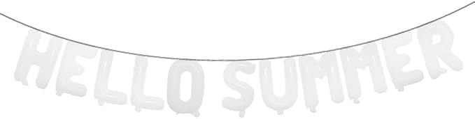 Hello Summer Balloons 16Inch Metallic Mylar Balloon by RUIANSI