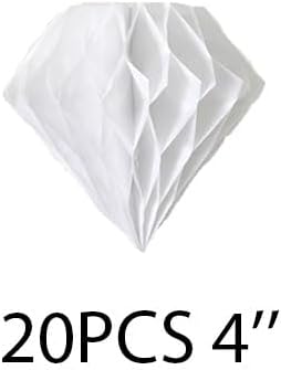 20pcs 4'' Honeycomb Diamond Decorations Tissue Paper Honeycomb Balls | Party - Image 4