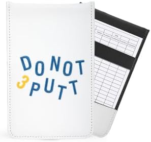 Leather Golf Scorecard Holder - Golf Scorecard & Yardage Book Holder Cover Universal Fit for Scorecard, Golf Accessories Fit for Most Back Pocket Golf Gifts