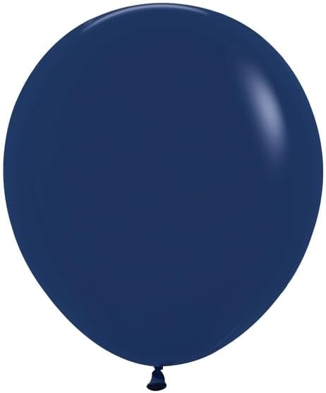 Fashion Navy Round Latex Balloon 5" | 50 balloons - Image 2
