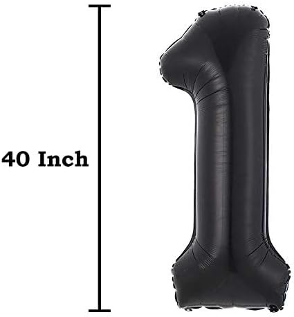 40inch Jumbo Black 21 Number Balloons - Image 4