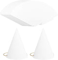 20 Pcs Party Paper Cones Hats White Birthday Cone Hat Blank DIY Party Hats by Unknown