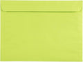 JAM PAPER 9 x 12 Booklet Colored Envelopes - Ultra Lime Green - Bulk 1000/Carton