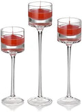 yummi Set of 18 Floating Candles and Monet Stem Holders - Brick