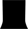 Black Photography Backdrop for Photoshoot, 8x10 FT | Versatile Studio Photo by LYLYCTY
