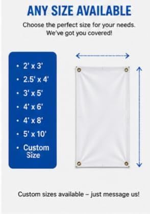 Custom Banner 3ft x 5ft Vinyl Banner Custom Backdrop - Image 6