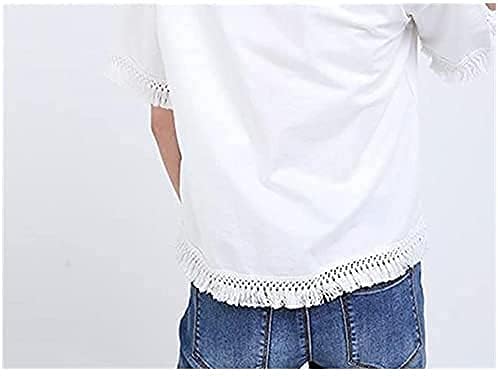FQTANJU 3 Yards 14cm Wide Tassel Trim, Cotton Tassel Fringe Boho Macrame Tassel - Image 8