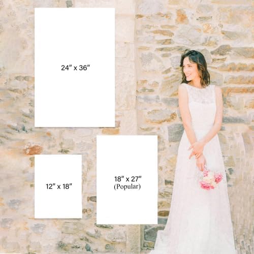 Wedding Welcome Sign, Minimalist Wedding Welcome Sign, 12" x 18" (Small), 27" (Medium), 36" (Large), Plastic, Modern, Pole Mount, Weather