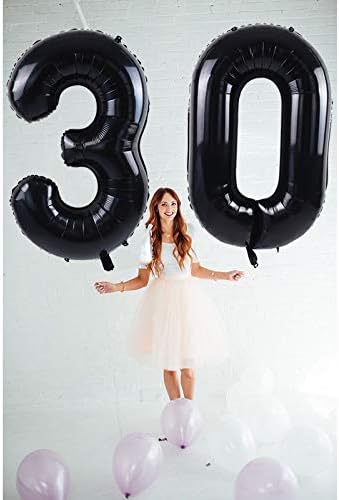 TONIFUL 40 Inch Black Number 16 Balloon Large Foil 16th Birthday Decoration | - Image 5