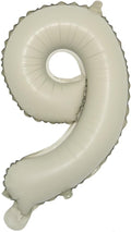 16 inch Cream Letter A to Z Alphabet Number 0-9 Foil Balloons Letter Birthday by RUIANSI