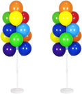 Leesoot 2 Sets 62inch Rainbow Floor Balloon Column Kit Stand by Unknown
