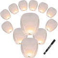 20 White Paper Lanterns Hang on a Wall, The Ceiling or Together to Coordinate by LUUOKI