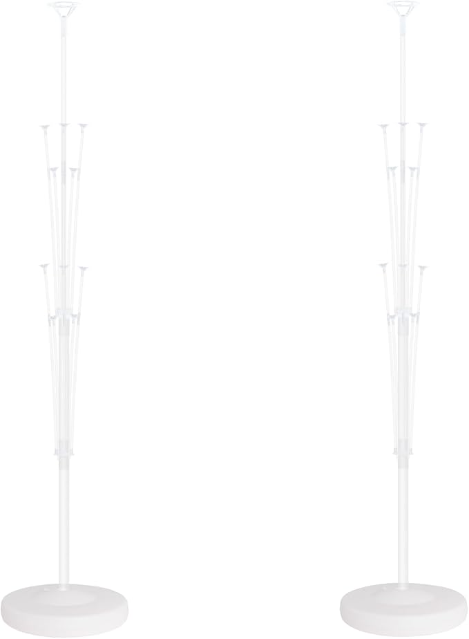 Balloon Column Kit for Floor- Set of 2, Balloon Stand Holder on Floor or Table by Tosuced