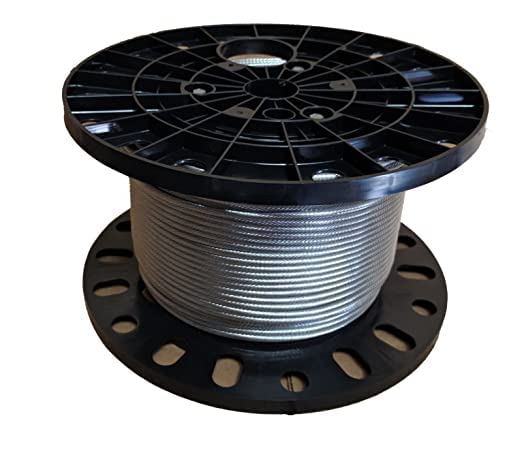Laureola 1/8" Type-1x19 Grade-316 Stainless Steel Cable Railing Wire Rope - 900ft