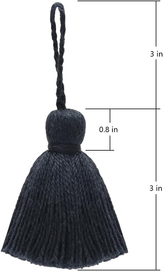 Big Size 4 PCS Tassels for Crafts, Handmade Hanging Tassels for Pillow Decor - Image 2