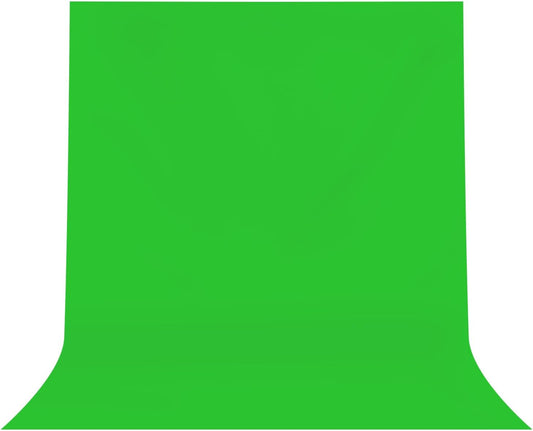 Green Polyester Background - 6.5 x 10FT Professional High Density Green Screen Backdrop for Party Photography and Video Studio
