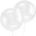 Pro Duralatex Clear Extra-Thick Balloons 12 Pack 24 inch | Transparent Balloons by Bezente