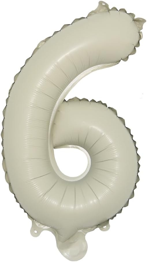 16 inch Cream Letter A to Z Alphabet Number 0-9 Foil Balloons Letter Birthday by RUIANSI
