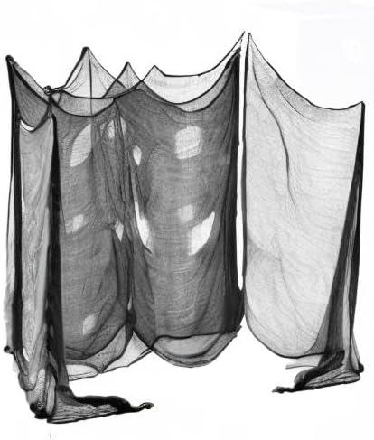 (48 x 240 in. Halloween Creepy Cloth, Spooky Giant Cheese Cloth Tapestry for Halloween Party Supplies Decorations Outdoor Yard Home Wall Decor, Black1 - Image 6
