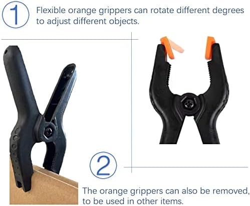 10 PCS 4.5 inch Professional Plastic Large Spring Clamps Heavy Duty - Image 6