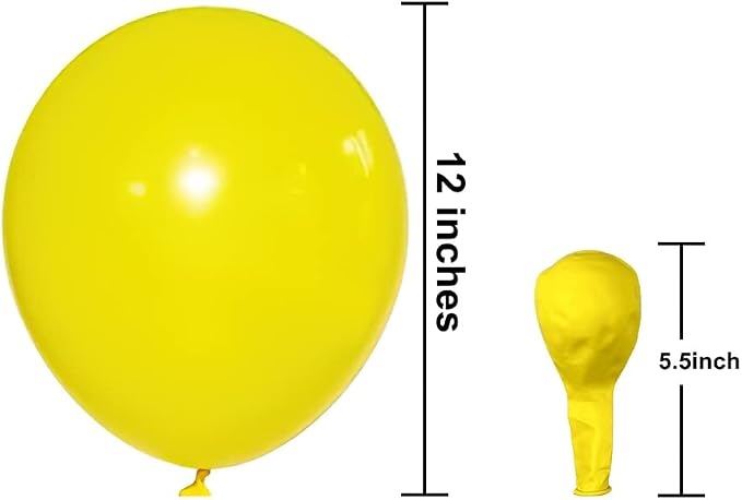 KBZVNAF Yellow Balloons Latex Party Balloon - Image 2