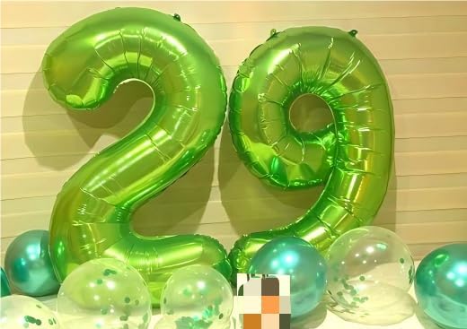 Light Green Number 2 Balloon 40 inch, Birthday Party Balloons Decorations | - Image 5