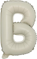 16 inch Cream Letter A to Z Alphabet Number 0-9 Foil Balloons Letter Birthday by RUIANSI