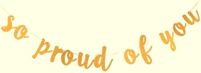 So Proud Of You Banner, Graduation Decorations, Graduation Party Supplies - Image 2