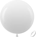 Bezente White Giant Latex Round Balloons 36 Inch 8 Pack | White Balloons Large by Bezente
