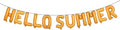 Hello Summer Balloons 16Inch Metallic Mylar Balloon by RUIANSI