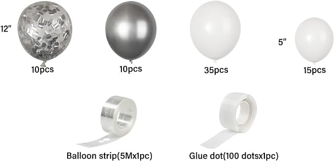 Restaurantware-Balloonify Balloon Garland Set, 1 Party Decoration Kit - Image 10