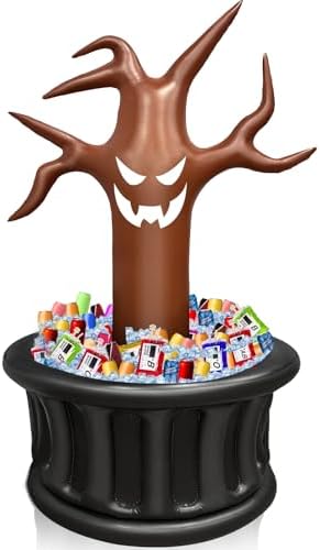 TURNMEON 100+ Cans Capacity 5Ft Halloween Inflatable Dead Tree Drink Cooler by TURNMEON