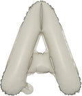 16 inch Cream Letter A to Z Alphabet Number 0-9 Foil Balloons Letter Birthday by RUIANSI