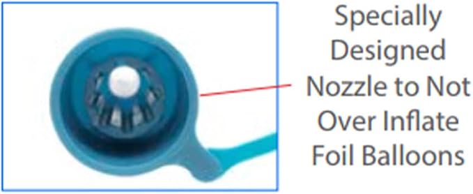 PMU Electric Balloon Inflator Pump 120V, Premium Dual Nozzle Air Blower - Image 3