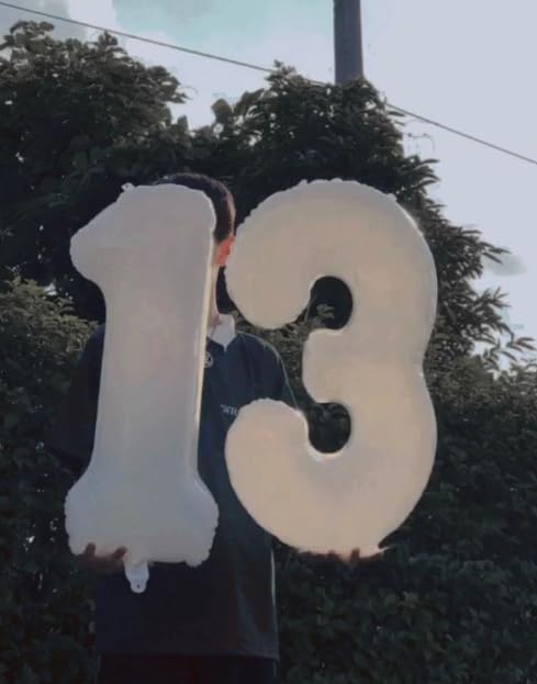 White Number 3 Balloon 40 inch, Balloon numbers party supplies, deco photo shoot - Image 5