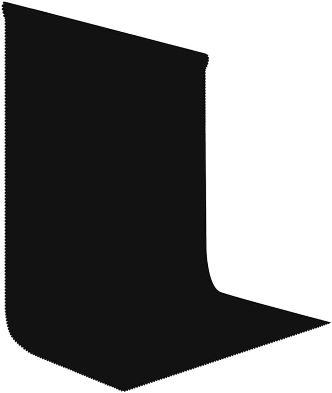 Black Photography Backdrop for Photoshoot, Fabric 6x9ft | Polyester Studio by LYLYCTY