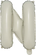 16 inch Cream Letter A to Z Alphabet Number 0-9 Foil Balloons Letter Birthday by RUIANSI