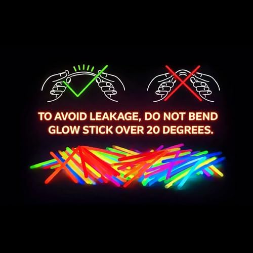 PartySticks Glow Sticks Halloween Party Supplies 100pk - 8 Inch Glow in the Dark Light Up Sticks Party Favors, Glow Party Decorations, Neon Party Glow Necklaces and Glow Bracelets with Connectors - Image 3