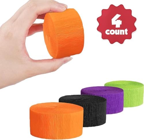 Halloween Party Decorations - Halloween Crepe Paper Streamers - Image 4