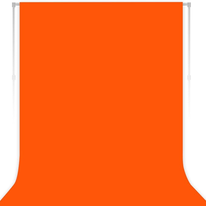 Orange Photography Backdrop for Photoshoot, 10x20 FT | Versatile Studio Photo by LYLYCTY