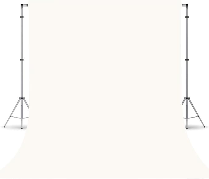 Ivory Photography Backdrop for Photoshoot, Fabric 8x10ft | Versatile Studio by TERSUM
