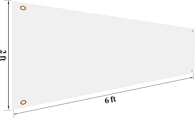 Zonon Large Blank Banners And Signs Polyester Oxford Cloth Sublimation Banner - Image 2