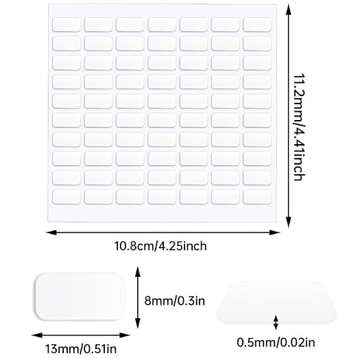 JANYUN 280 Pcs Mounting Putty, Double Sided Sticky Dots Poster Putty Clear | 13 - Image 2